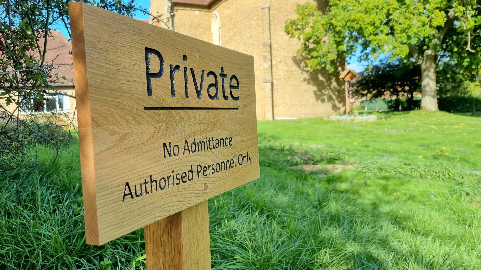 a sign that says private no admitance of authorised residential property